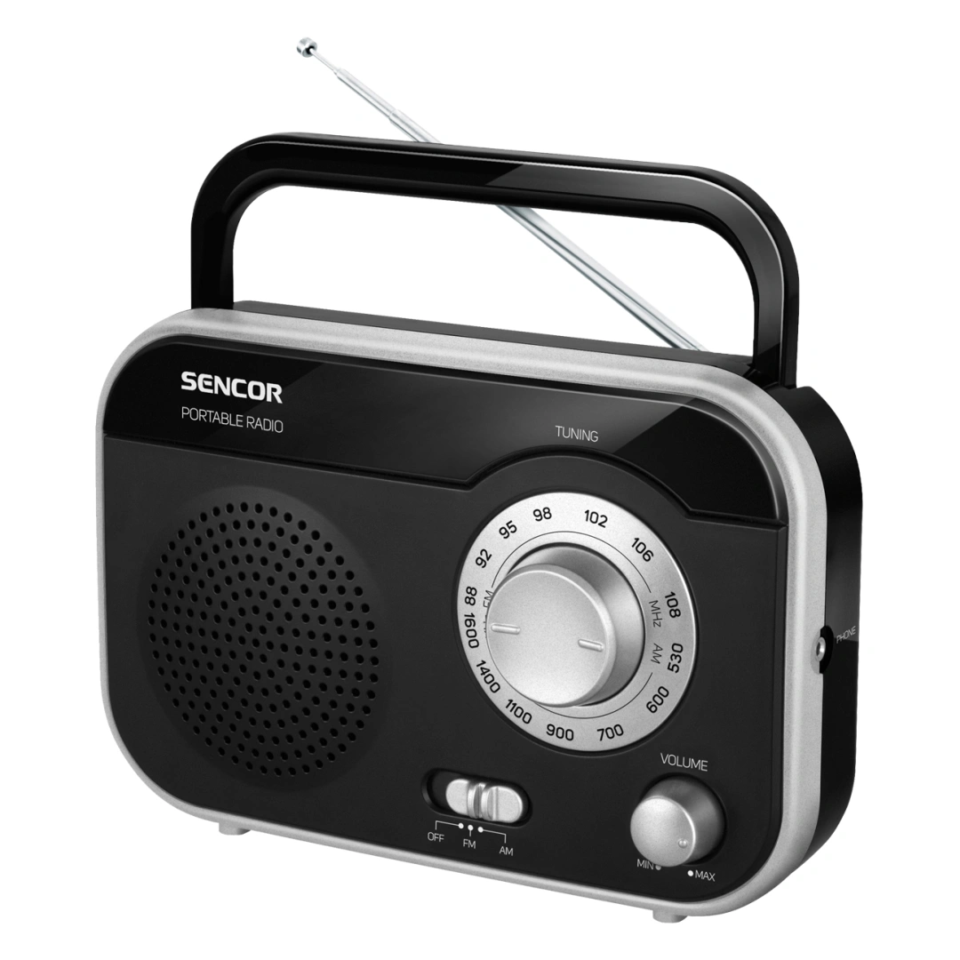 Radiopřijímač Sencor SRD 210 BS černý/stříbrný