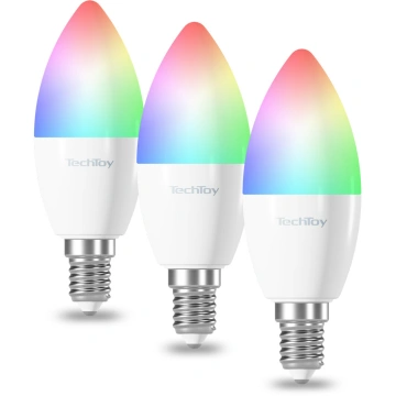 TESLA Smart Bulb RGB 6W E14 ZigBee 3pcs set