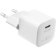 FIXED Mini USB-C PD 20 W, MFI + Lightning kabel 1 m, white