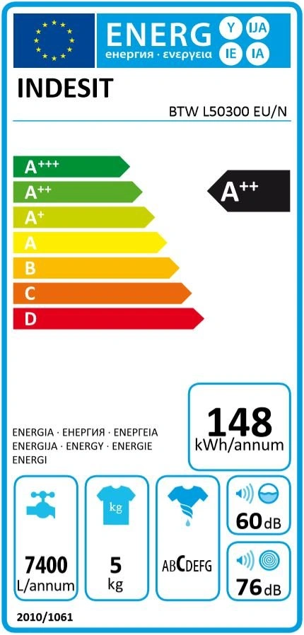 Indesit BTW L50300 EU/N