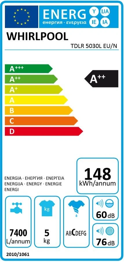 Whirlpool TDLR 5030L EU/N