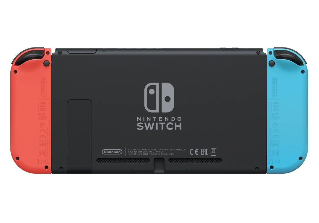 Nintendo Switch OLED, neon red&blue 