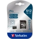 Verbatim Pro microSDXC 512GB V30 U3