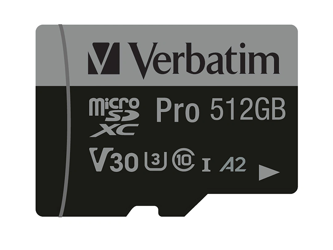 Verbatim Pro microSDXC 512GB V30 U3