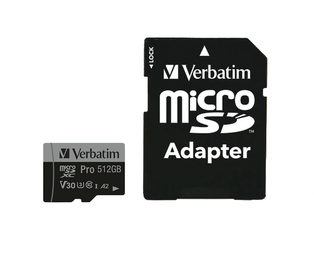 Verbatim Pro microSDXC 512GB V30 U3