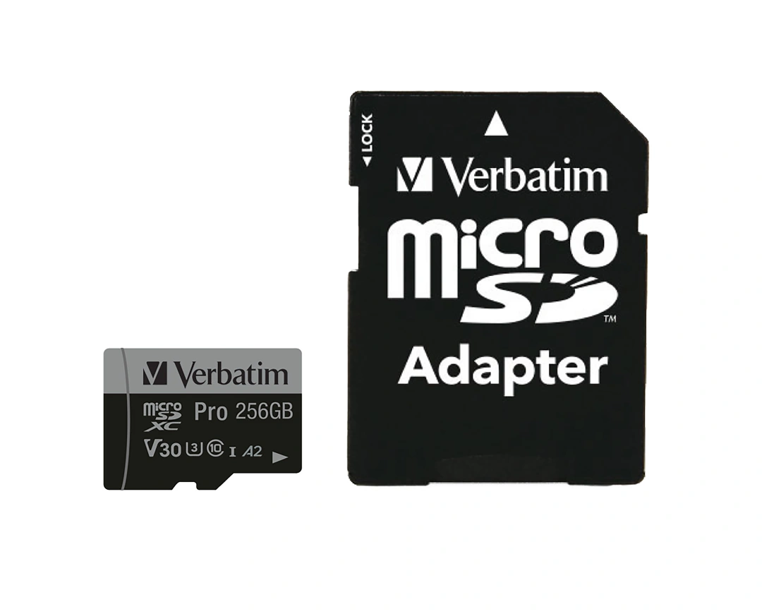 Verbatim Pro microSDXC 256GB V30 U3