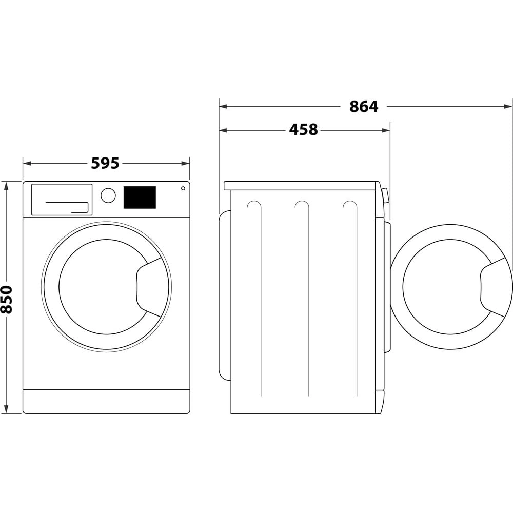 Whirlpool Pračka s předním plněním WRBSS 6249 W EU