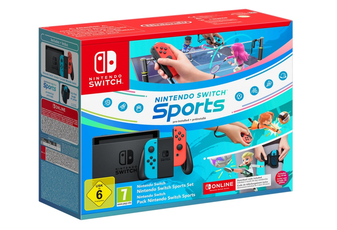 Nintendo Switch Neon + Switch Sports + 12M NSO