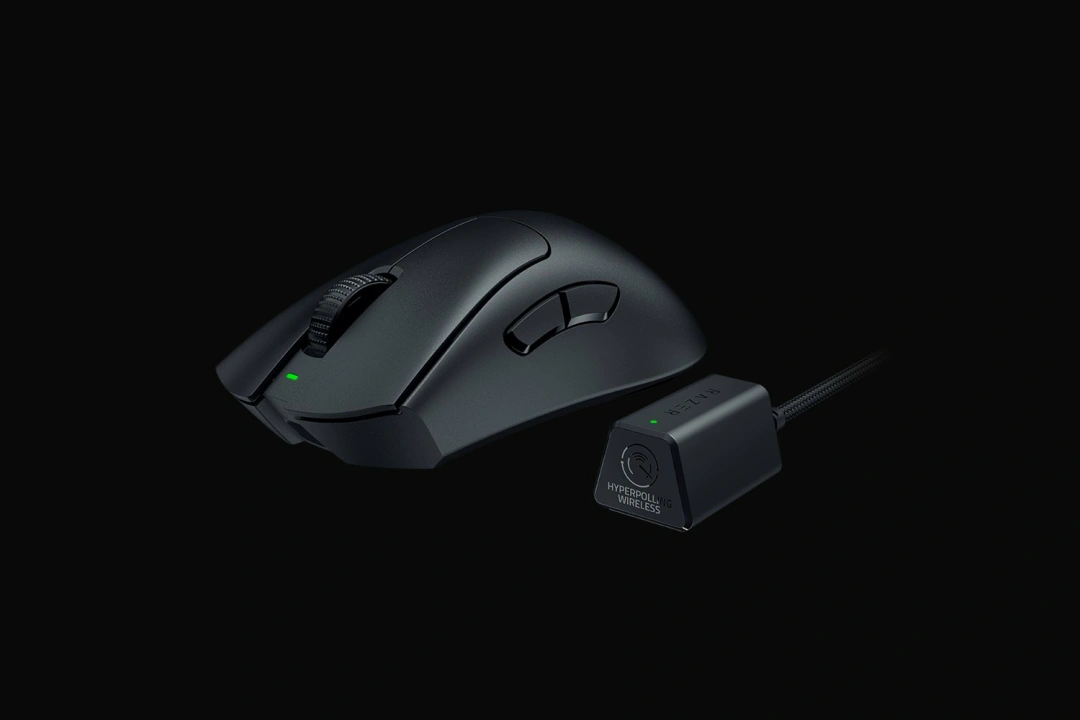 Razer DEATHADDER V3 PRO + HyperPolling Wireless Dongle Bundle, černá