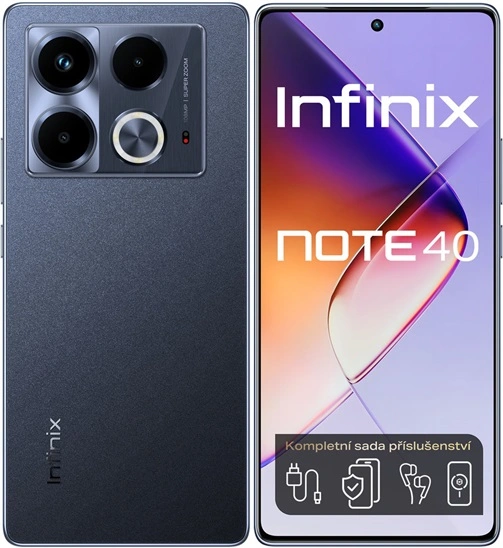 Infinix Note 40 8/256 GB, Obsidian Black