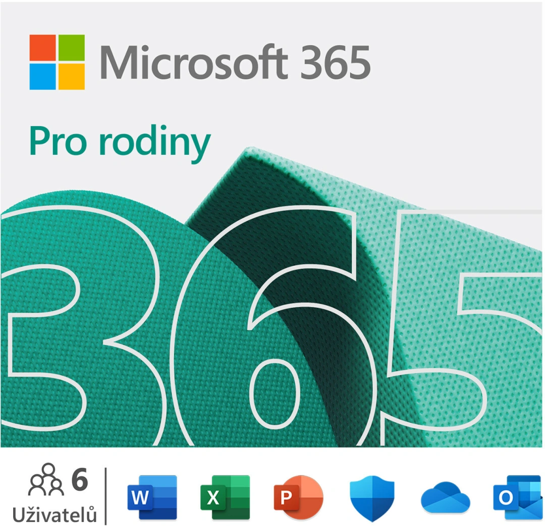 Microsoft 365 pro rodiny 1 rok - ESD