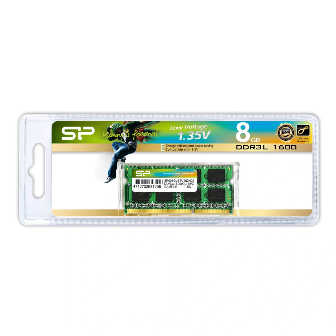 SILICON POWER DDR3 8GB 1600MHz CL11 SO-DIMM 1.35V Low Voltage