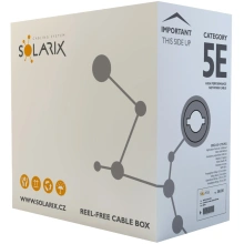 Solarix instalační kabel CAT5E UTP PE F venkovní GELOVÝ 305m/box SXKD-5E-UTP-PEG