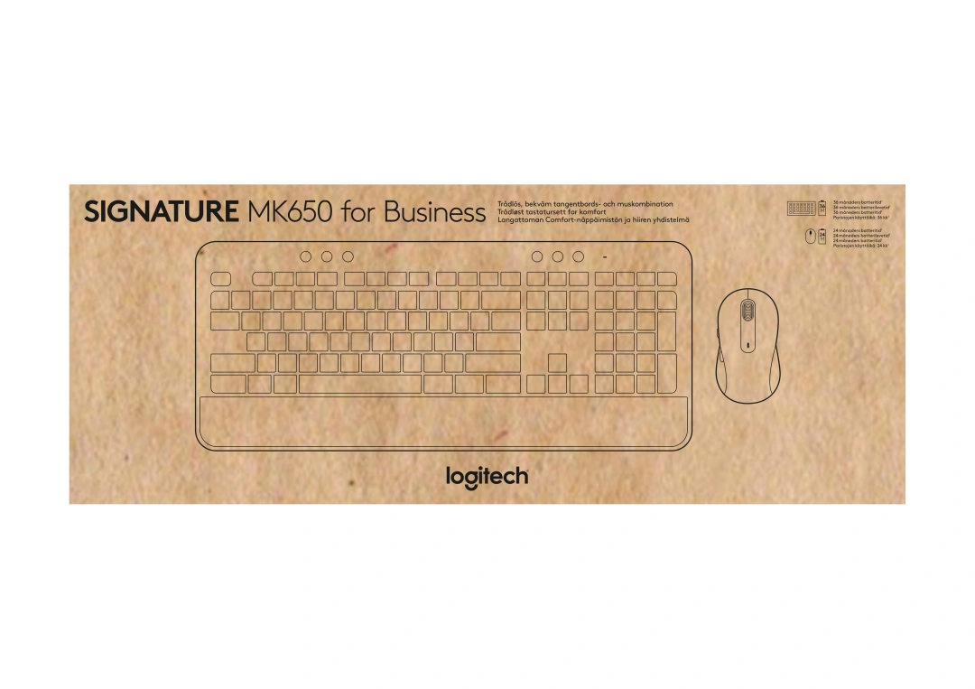 Logitech Signature MK650 for Business - OFFWHITE - CZE-SKY - INTNL