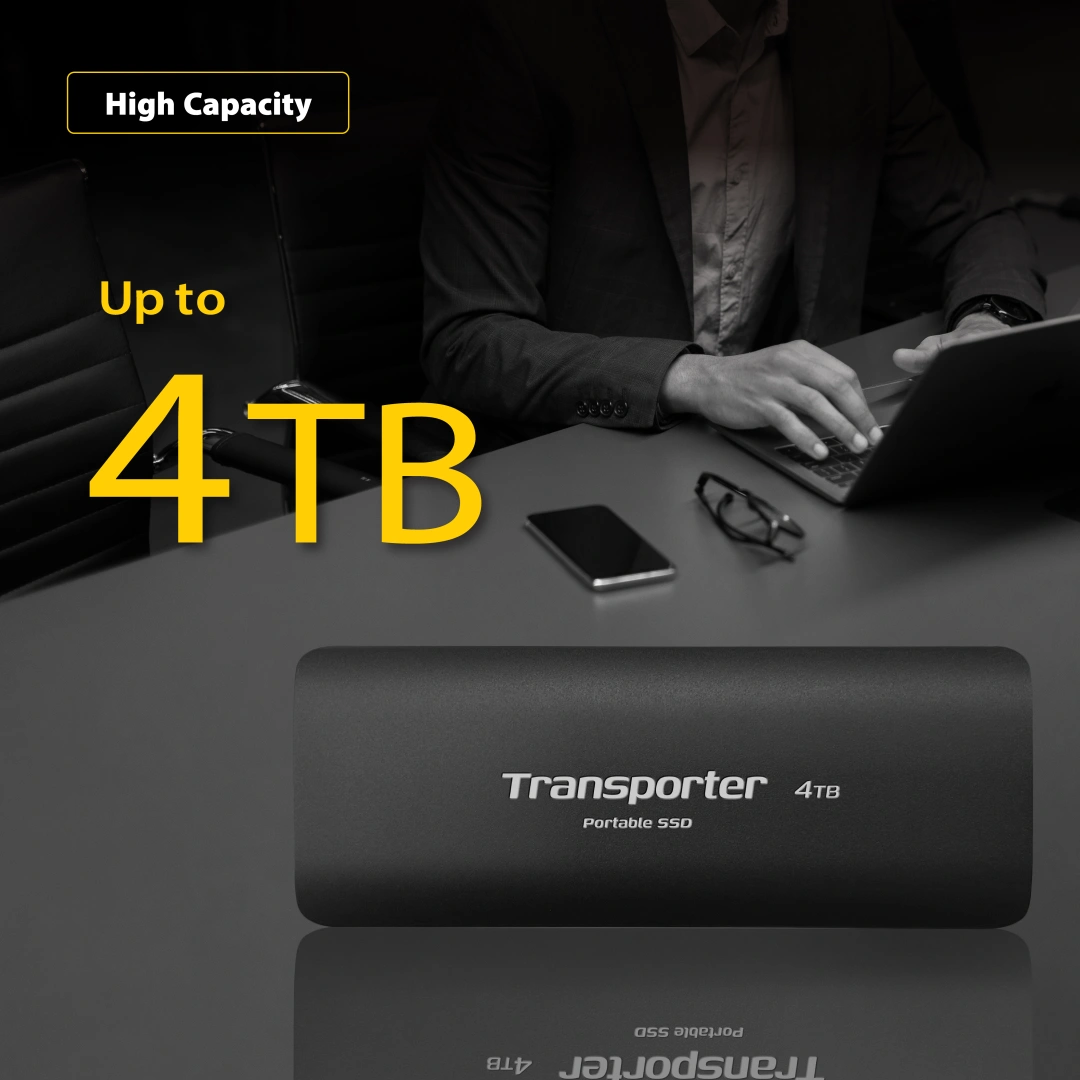 Patriot TRANSPORTER 4TB Portable SSD / USB 3.2 Gen2 / USB-C / externí / hliníkové tělo