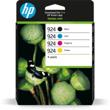 HP 924 CMYK Original Ink Cartridge 4-Pack (6C3Z1NE)