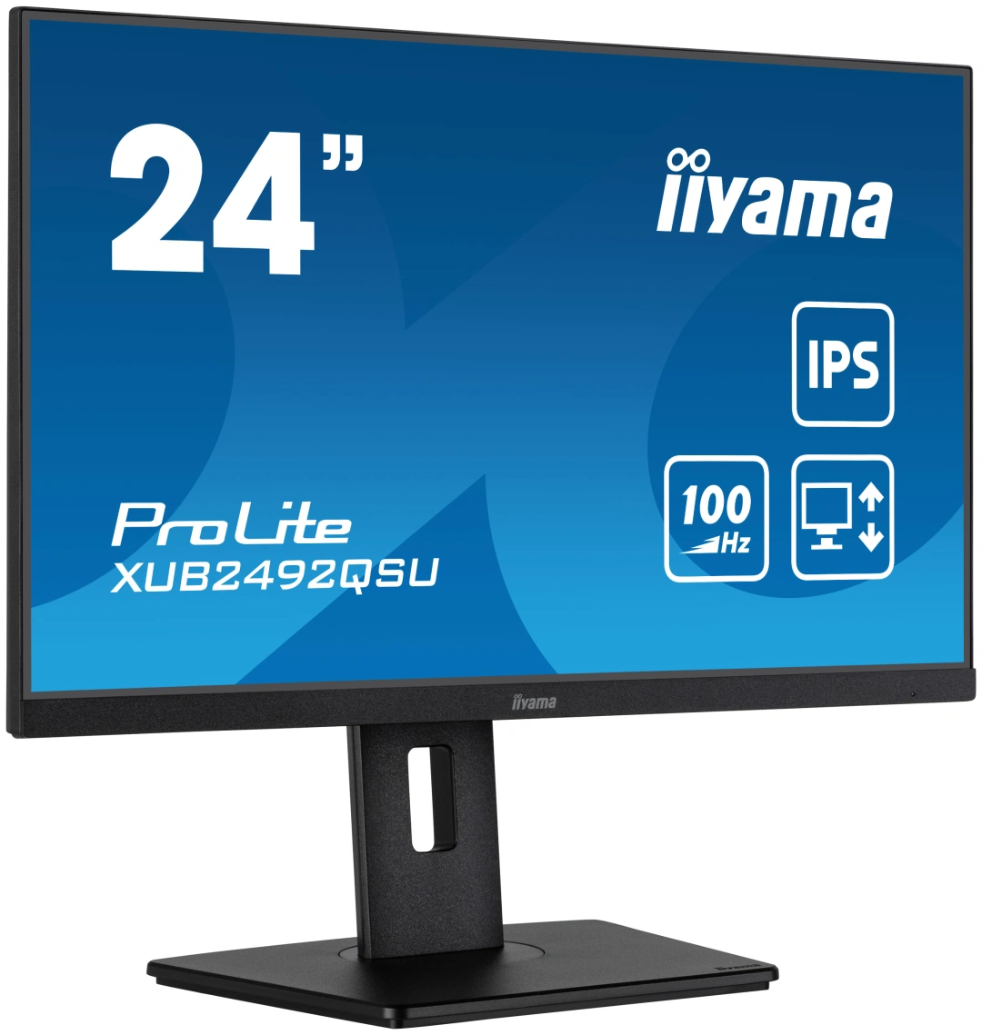 iiyama XUB2492QSU-B1 počítačový monitor 23.8" Wide Quad HD LED Černá