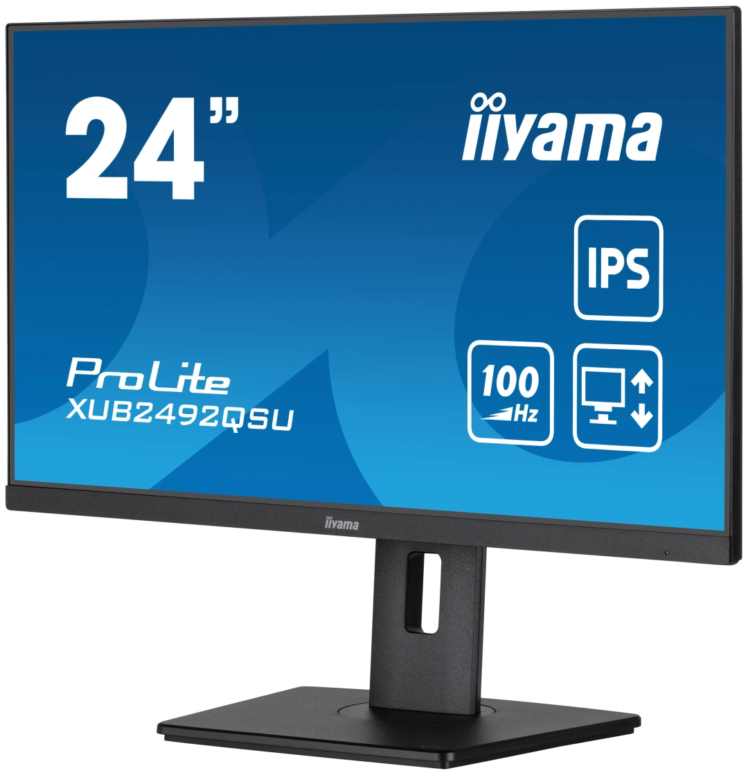 iiyama XUB2492QSU-B1 počítačový monitor 23.8" Wide Quad HD LED Černá