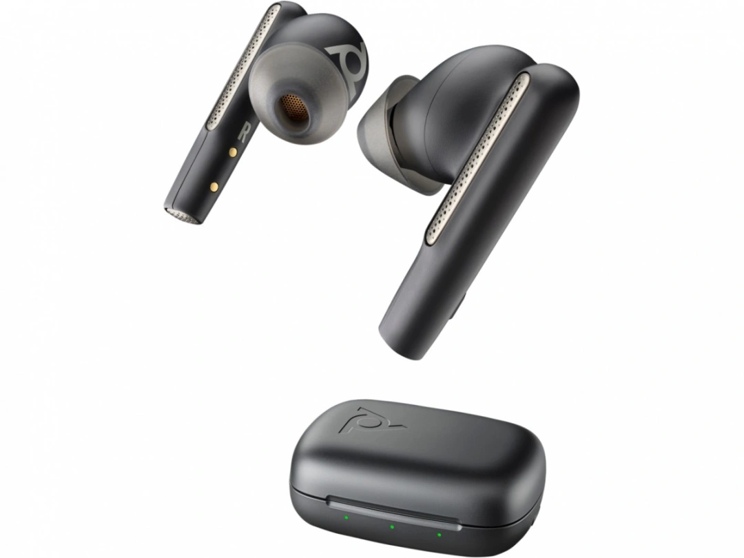 HP Poly Voyager Free 60 UC Carbon Black Earbuds +BT700 USB-C Adapter +Basic Charge Case