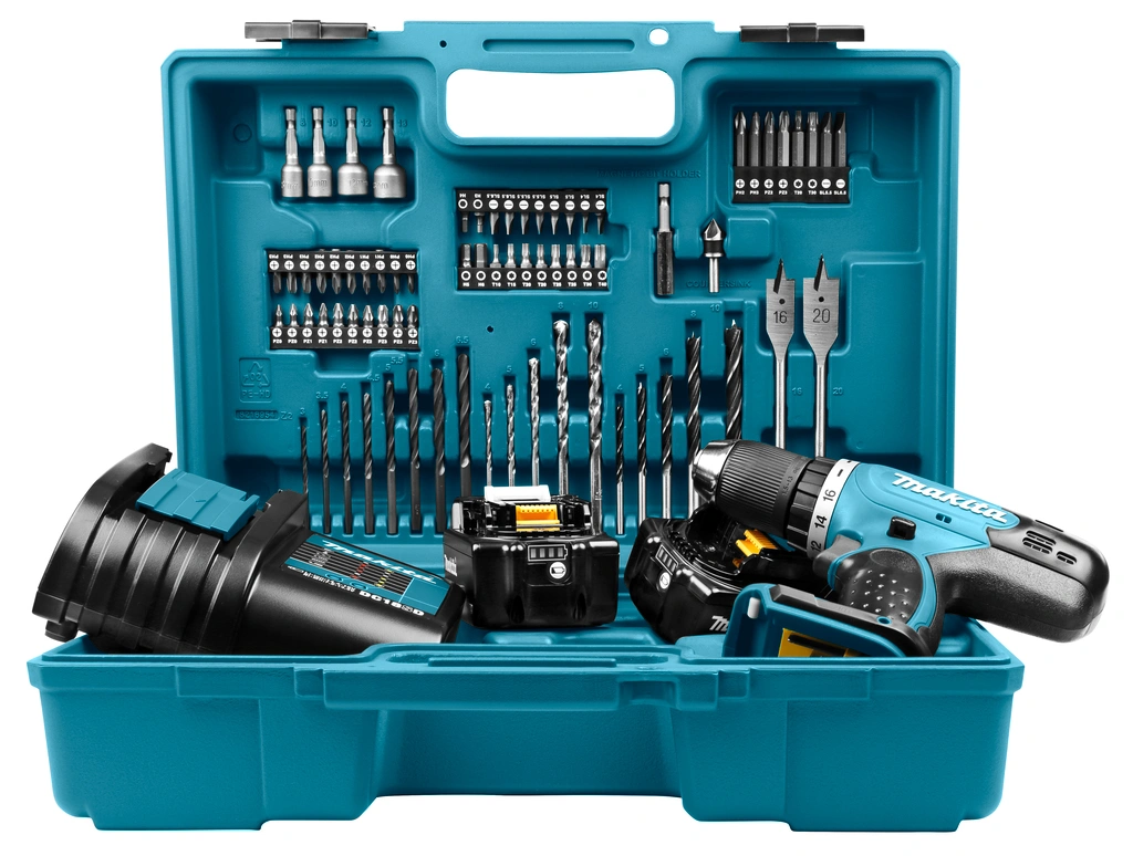 Makita DDF453SFX1 aku vrtací šroubovák s příslušenstvím Li-ion 18V/3,0Ah