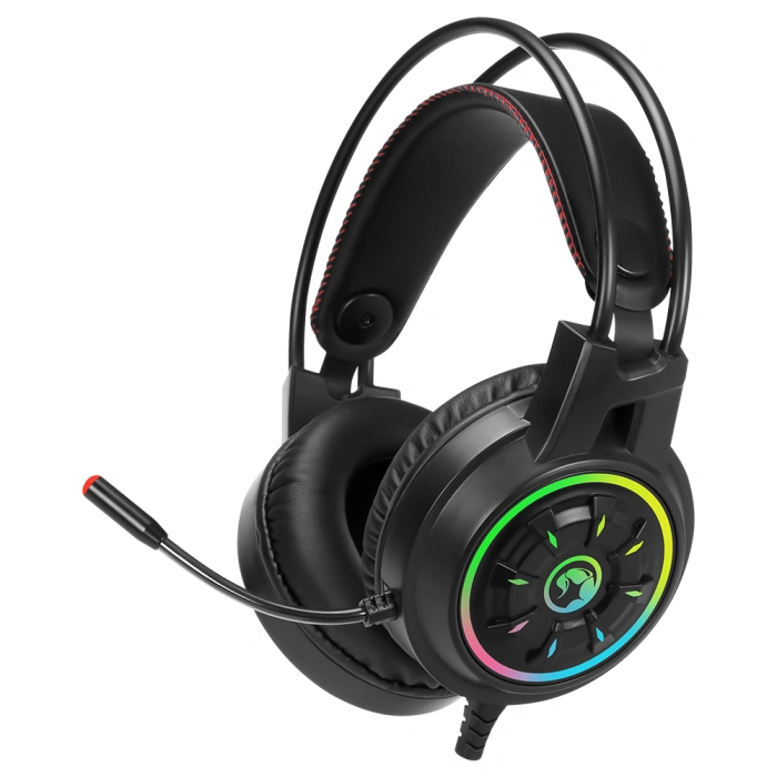 Klávesnice s myší Marvo CM305, CZ/SK + headset, černá