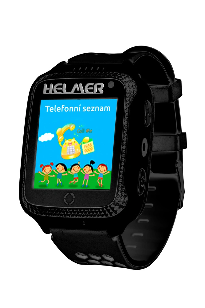 Helmer LK 707 dětské s GPS lokátorem, černá