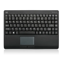 ADESSO WKB-4110UB/ bezdrátová klávesnice 2,4GHz/ mini/ touchpad/ USB/ černá/ US layout