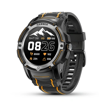 myPhone Hammer Watch Plus, černá/oranžová