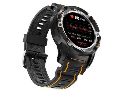 myPhone Hammer Watch Plus, černá/oranžová