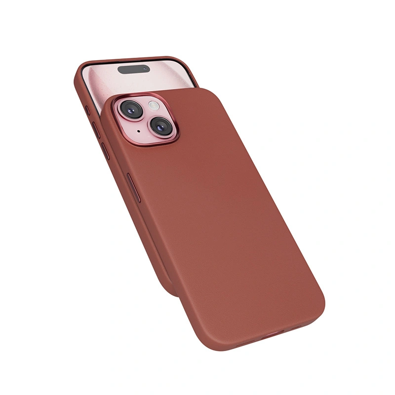 EPICO MagLeather case iPhone 15 brown