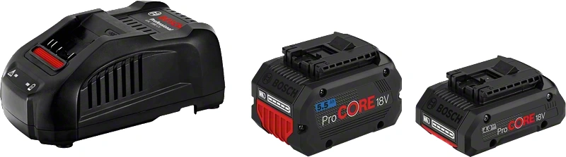 Bosch GBA ProCORE18V 5.5 Ah + ProCORE18V 4.0Ah, černá