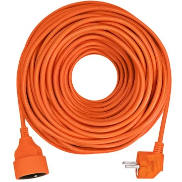 Solight  Prodlužovací kabel 230V/16A - 40m, 1 zásuvka, 3 x 1.5mm, IP20, oranžový