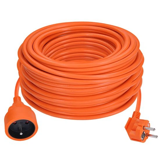 Solight  Prodlužovací kabel 230V/16A - 40m, 1 zásuvka, 3 x 1.5mm, IP20, oranžový