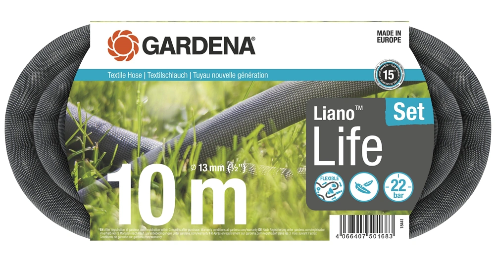 Gardena 18441-20 textilní hadice Liano™ Life 10 m – sada