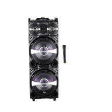 Akai Reproduktor , DJ-222, přenosný, párty, FM, dálkové ovládání, LED světelné efekty, USB, 100 W RMS