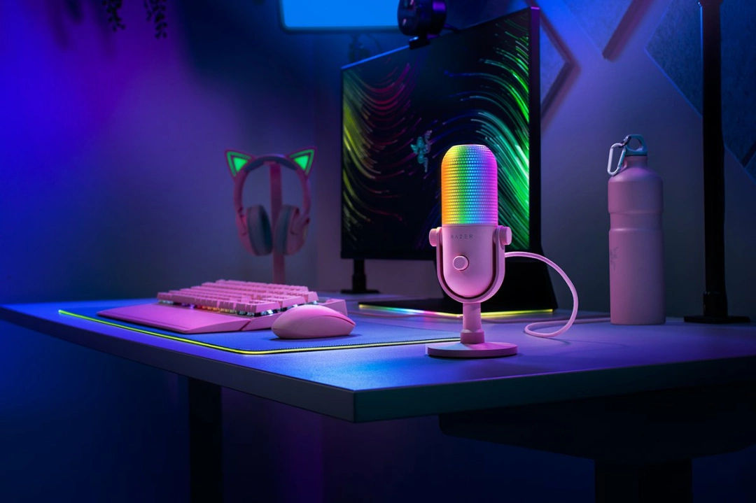 Razer USB mikrofon SEIREN V3 Chroma Quartz