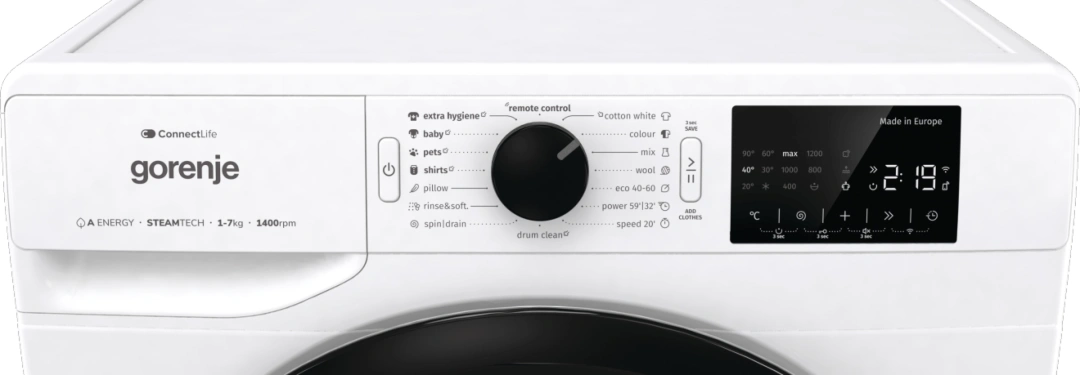 Gorenje pračka WPNEI74A1SWIFI + záruka 15 let na invertorový motor