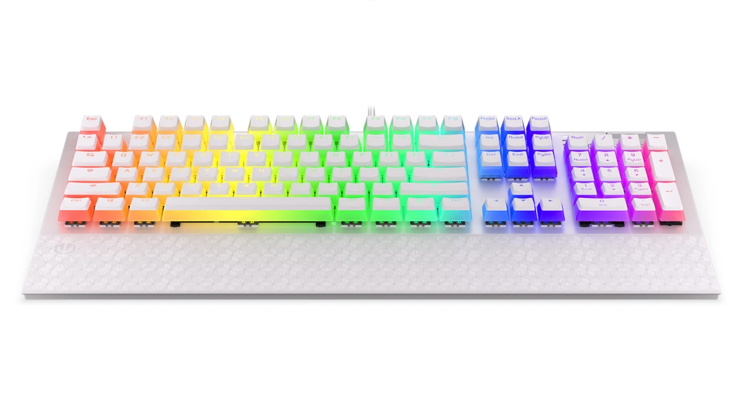 ENDORFY Omnis Pudding Onyx Kailh Blue, RGB podsvícení, US layout (EY5A034), bílá