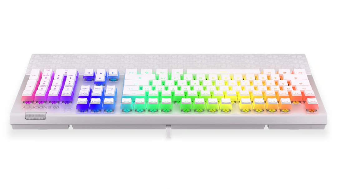 ENDORFY Omnis Pudding Onyx Kailh Blue, RGB podsvícení, US layout (EY5A034), bílá