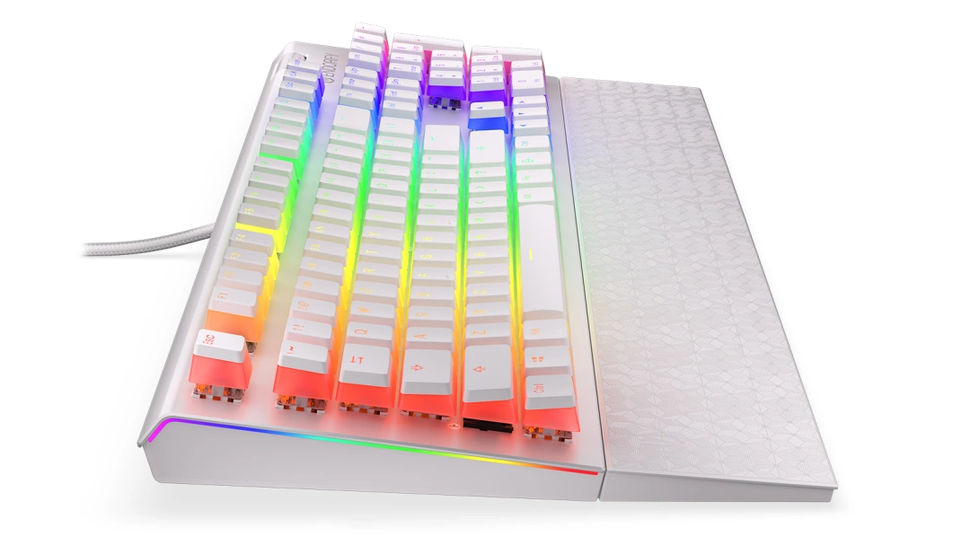 ENDORFY Omnis Pudding Onyx Kailh Blue, RGB podsvícení, US layout (EY5A034), bílá