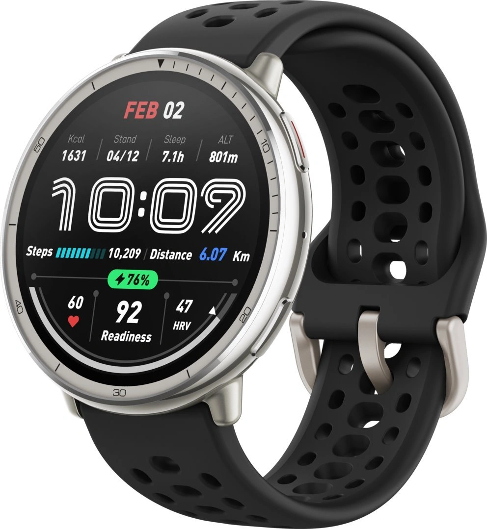 Amazfit Active 2 silikonový náramek, černá