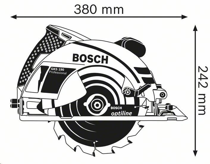 Bosch Ruční okružní pila GKS 190, Professional