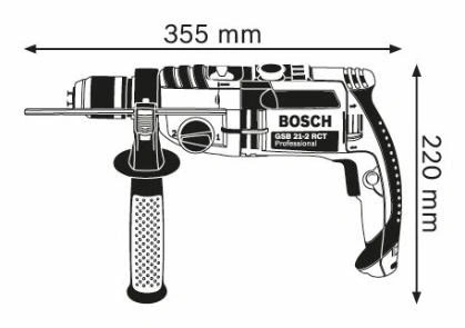 Bosch GSB 21-2 RCT, Professional příklepová vrtačka