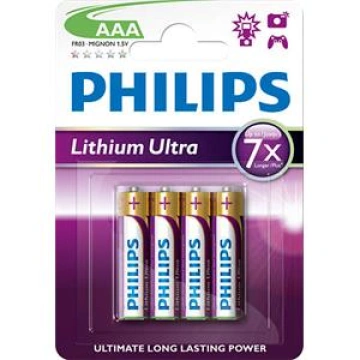 Philips baterie AAA Ultra lithium - 4ks