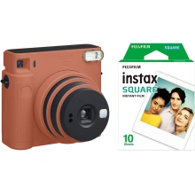 Fujifilm Instax Square SQ1, oranžová + film 1x10