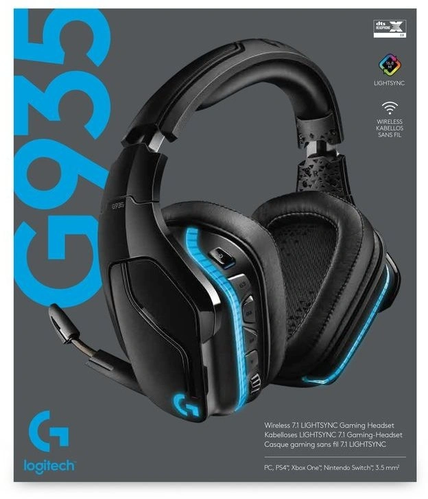 Logitech G935, černá