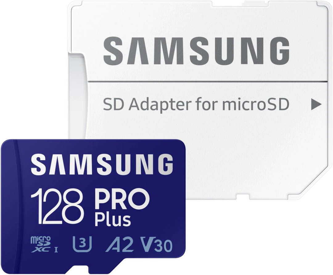 Samsung Micro SDHC karta 128GB PRO Plus + SD adaptér