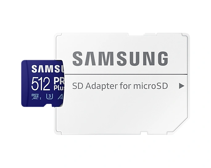 Samsung PRO Plus (2021) SDXC 512GB UHS-I U3 (Class 10) + adaptér