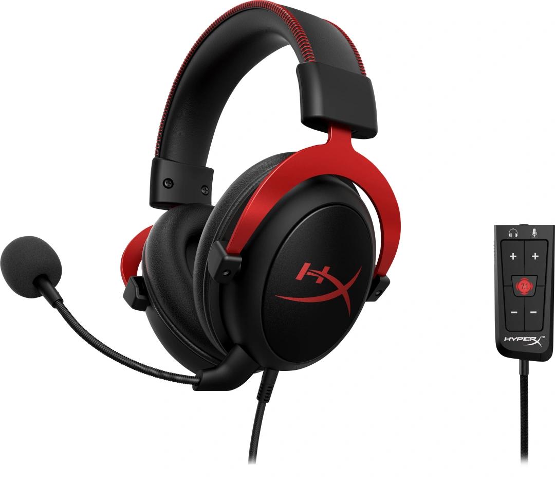 HP HyperX Cloud II - Pro Gaming Headset, Red