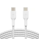 Belkin USB-C, M/M, opletený 1m, bílý